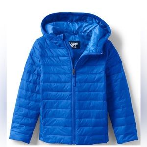 Kids ThermoPlume Packable Hooded Jacket Royal Cobalt